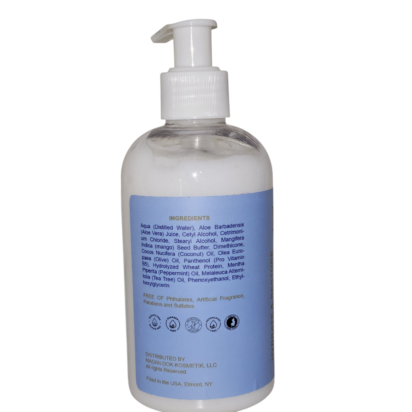 Intensive Hydrating Conditioner for Dry, Damaged hair, Hydrate & Restore (8 Fl Oz/237 ml)