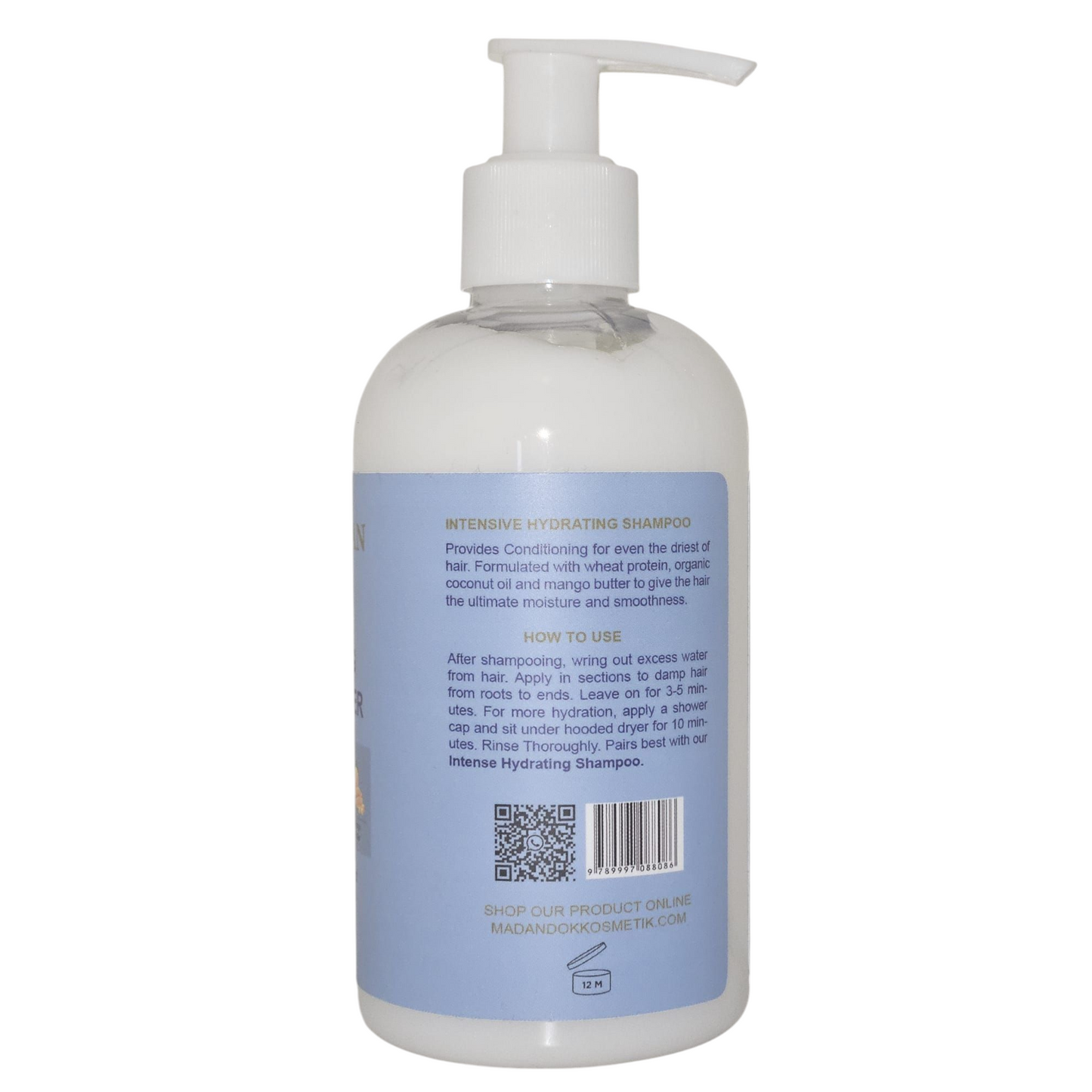 Intensive Hydrating Conditioner for Dry, Damaged hair, Hydrate & Restore (8 Fl Oz/237 ml)